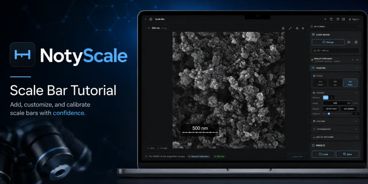 How to Add a Scale Bar to an SEM Image Without ImageJ