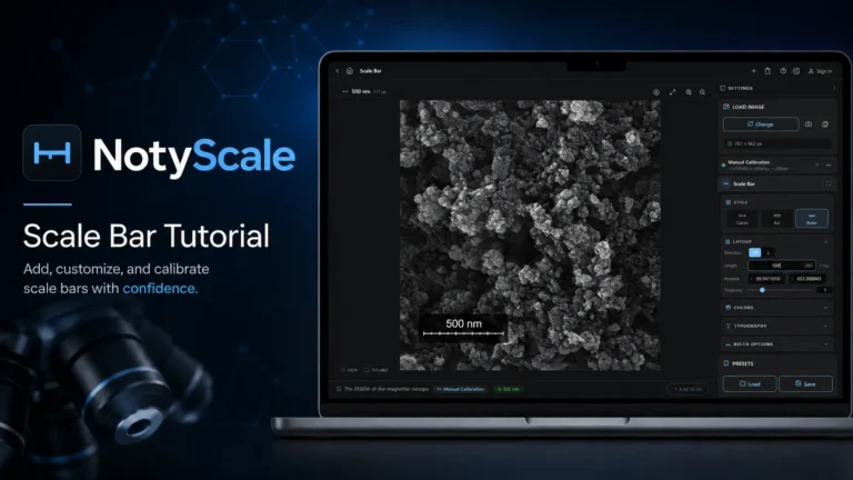 How to Add a Scale Bar to an SEM Image Without ImageJ