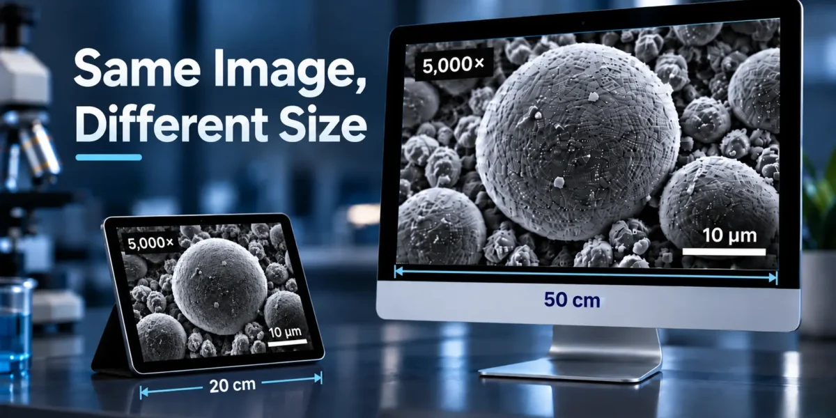 Does Resizing a Microscope Image Change Magnification?